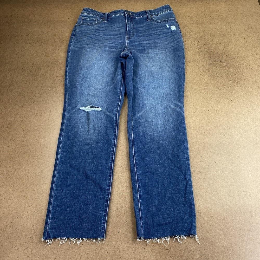 Chico's‎ Women's Size 8 Regular Cedar Mountain So Slimming Girlfriend Jeans NWT